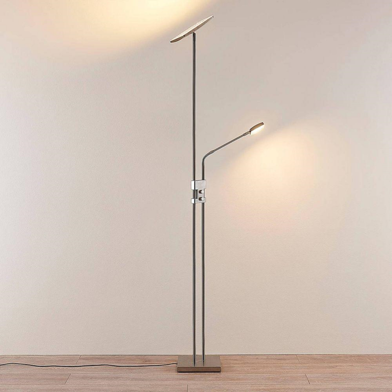 Jonne Floor Lamp Nickel - Lindby