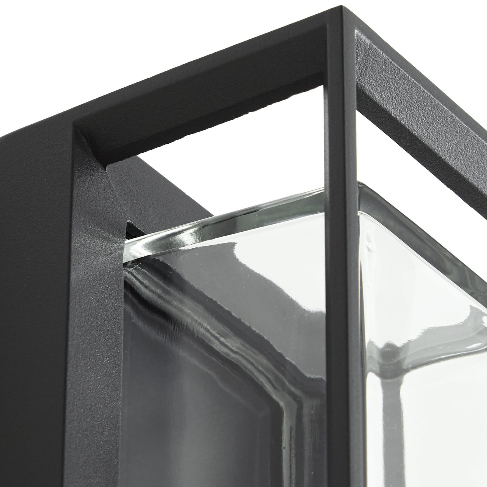 Ismera Außenwandlampe, E27 IP65 anthrazit/messing - Arcchio