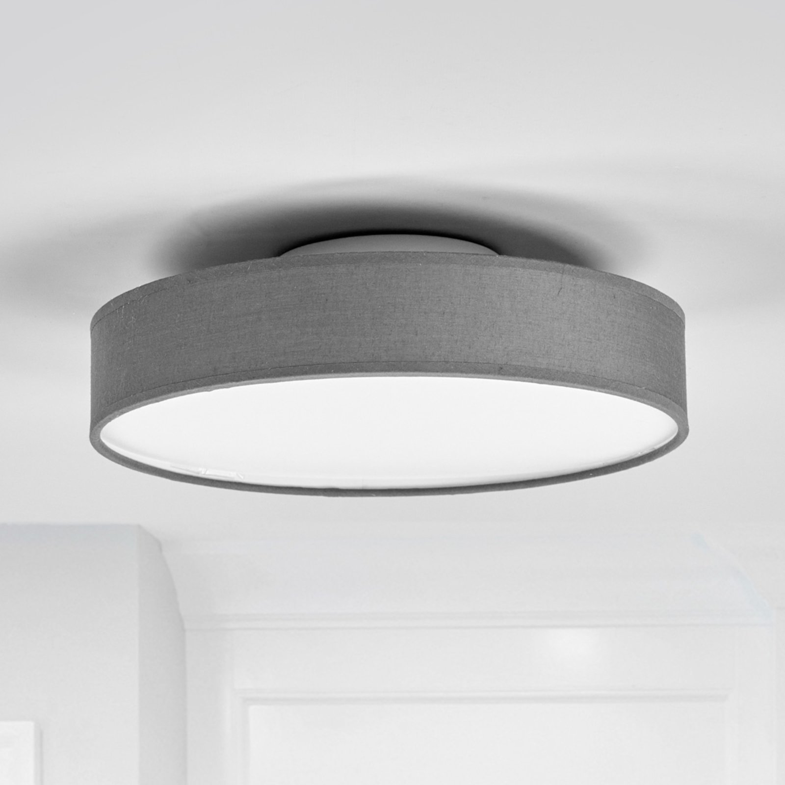 Saira Ceiling Lamp Ø30 Grey/White - Lindby