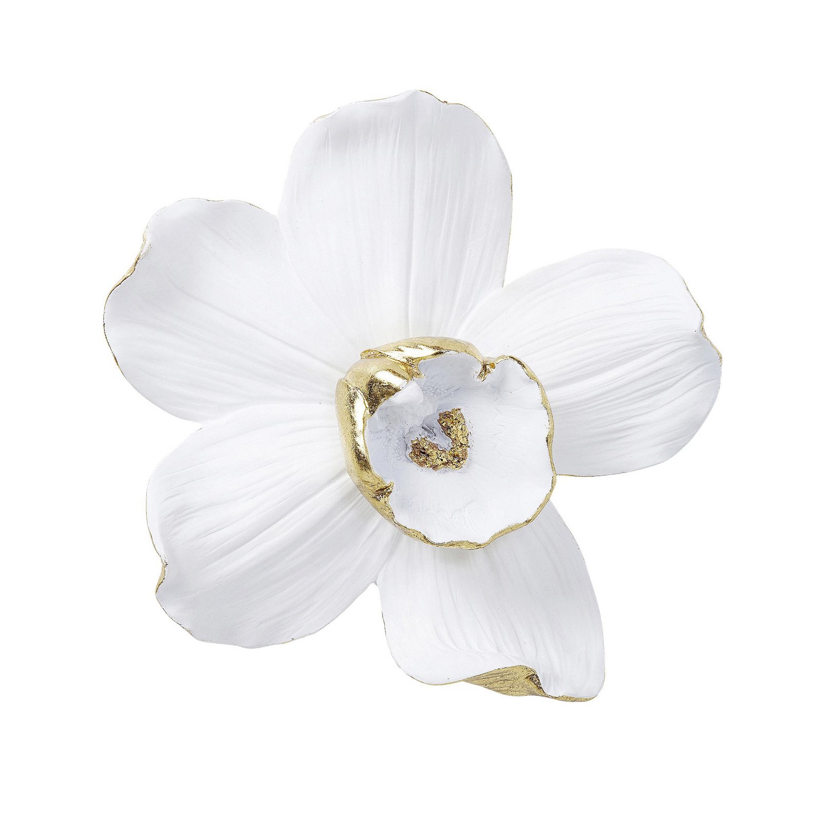 KARE Orchid wall object, polyresin, 24 x 25 cm, white