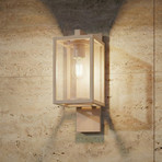 Lucande Venkovní nástěnné svítidlo Ferda, objímka dole, béžová, IP44