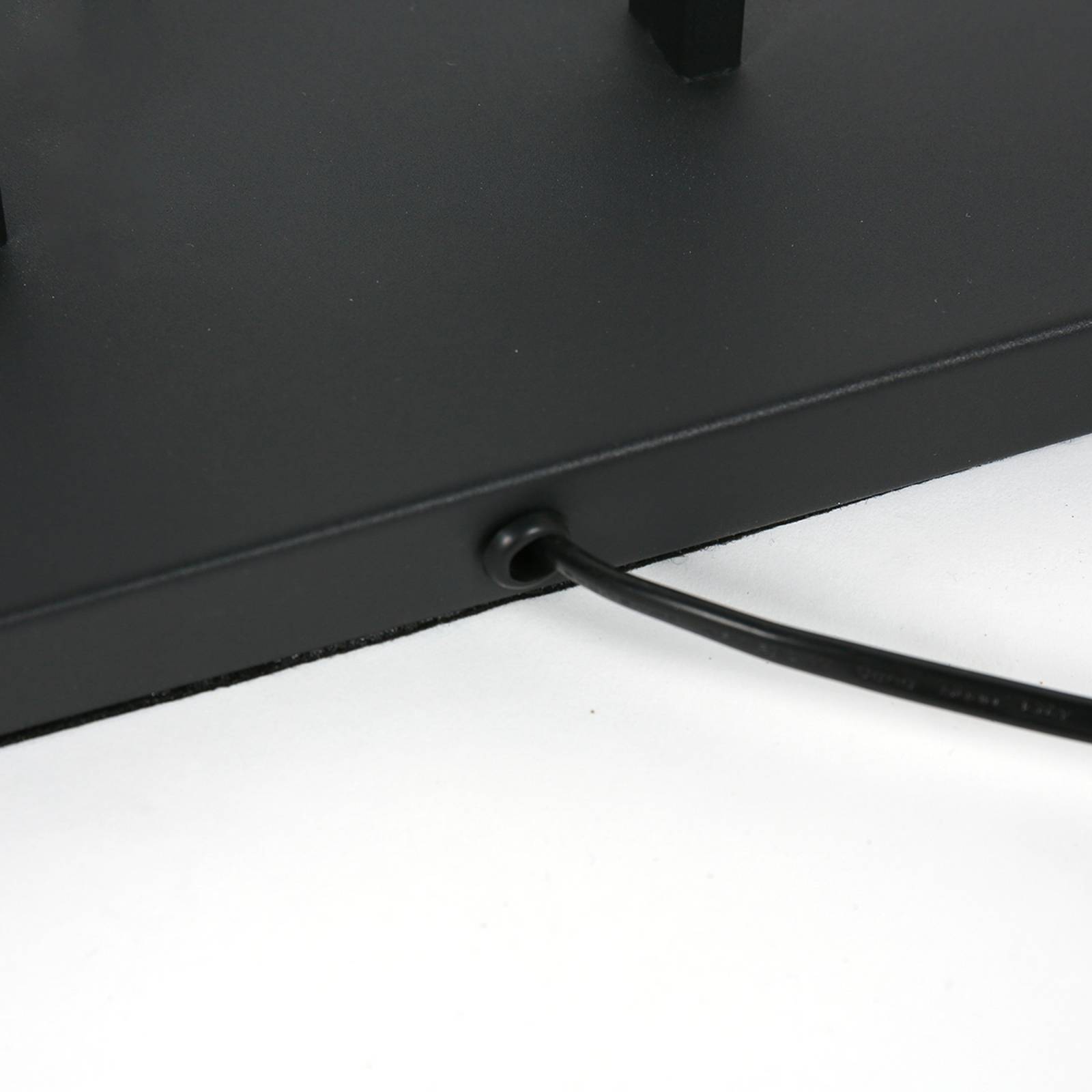  Steinhauer Stehlampe Stang, Schwarz/velours Grün, Höhe 160 Cm, E27 