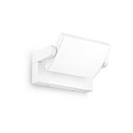 Ideal Lux LED outdoor wall light Swipe, white, IP54, 3,000 K