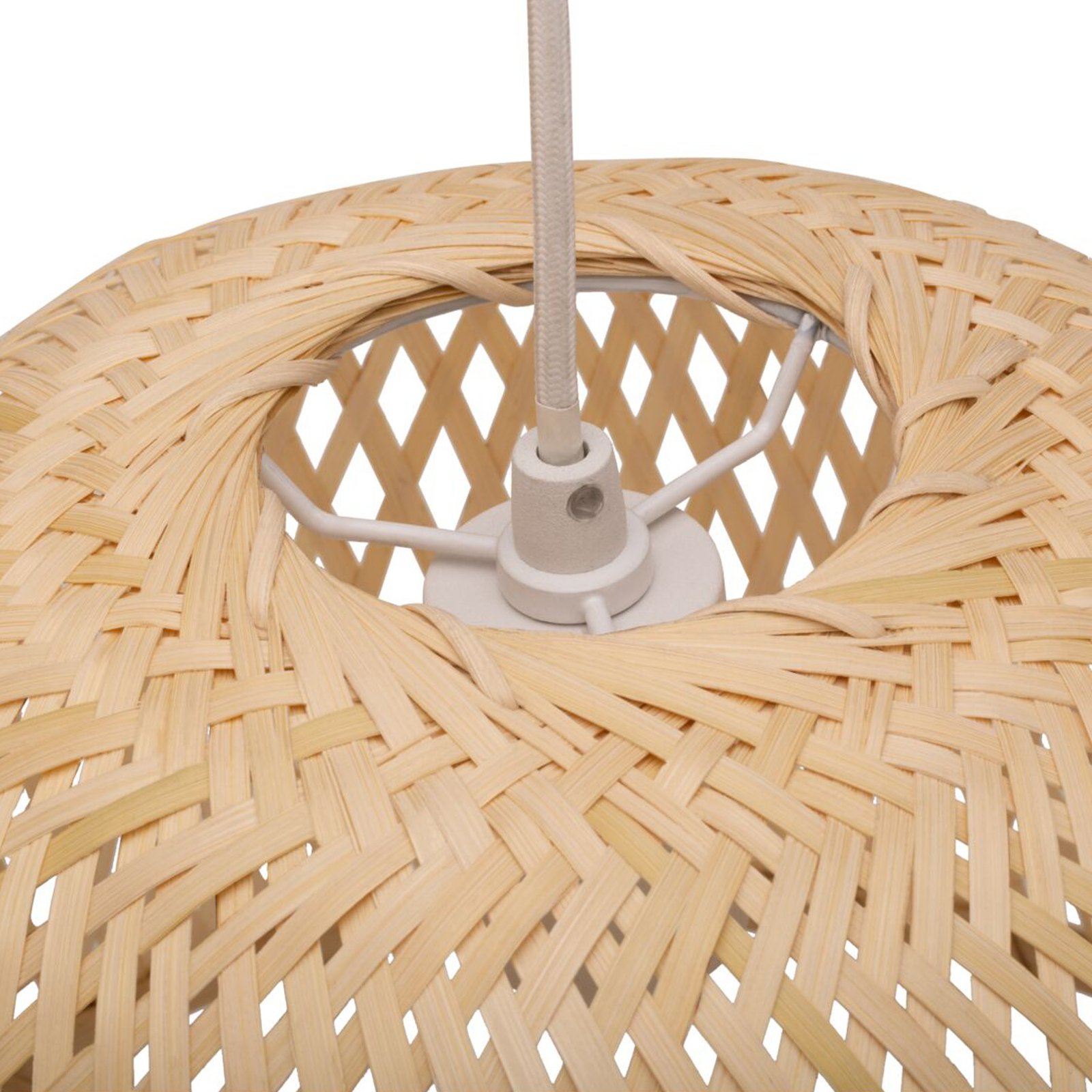 Pauleen Woody Pearl lampa wisząca bambusowy klosz