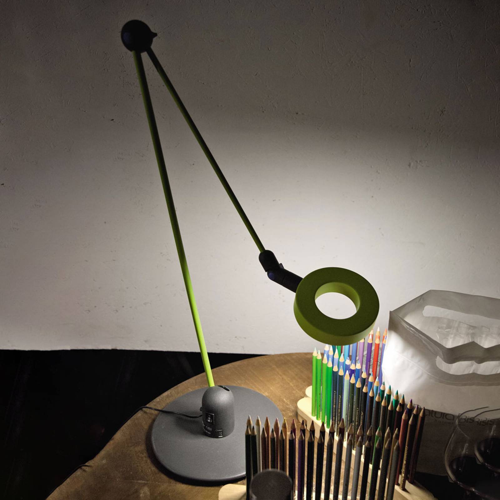 Martinelli Luce L'amica lampa stołowa, pistacjowa