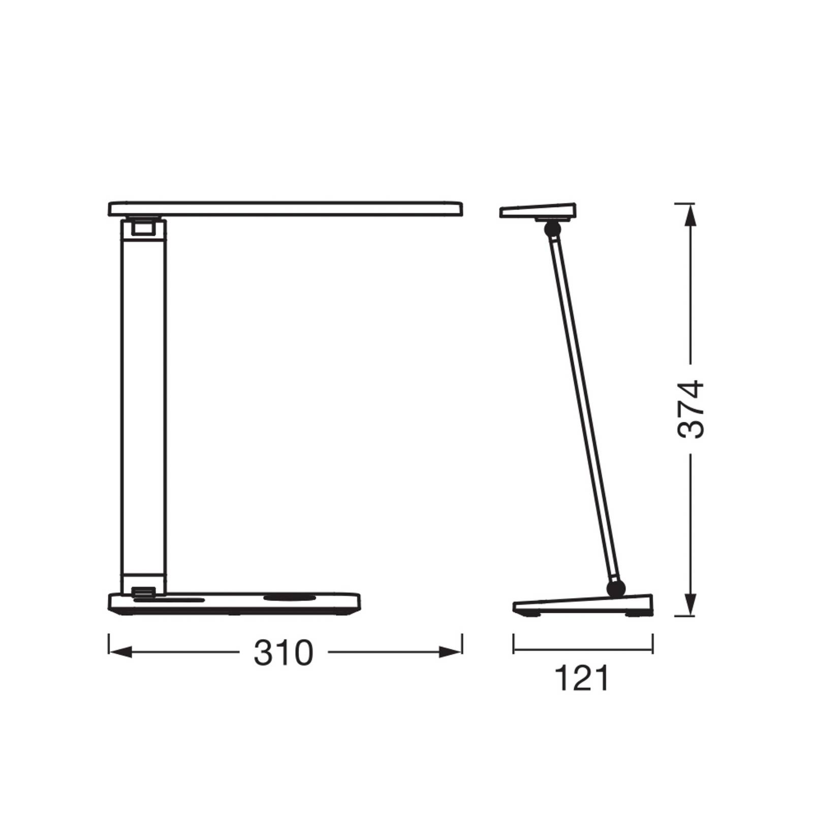 OSRAM LED-Tischlampe Office Line Desk Banker schwarz CCT DIM günstig online kaufen