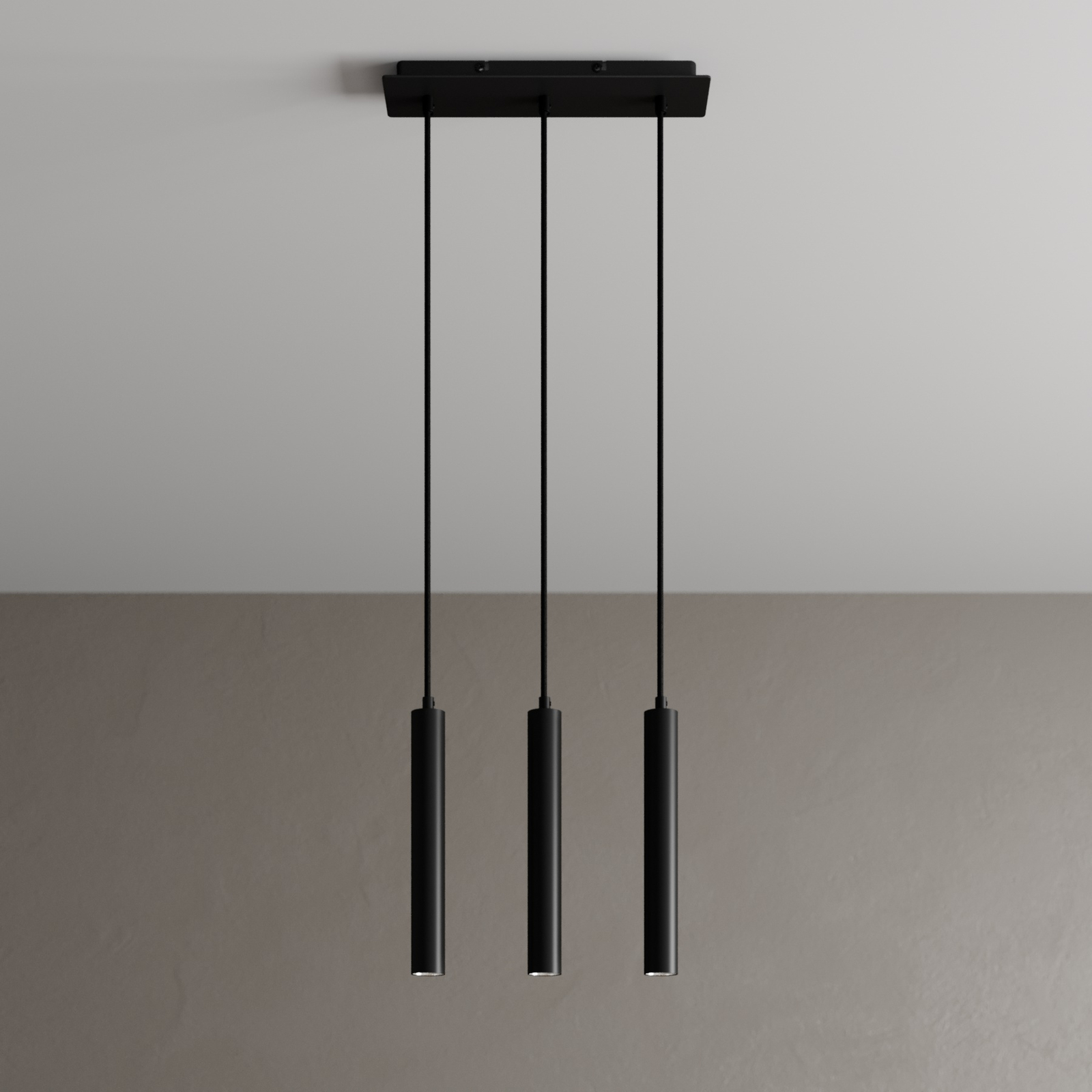 Arcchio Franka LED hanglamp, 3-lamps lang