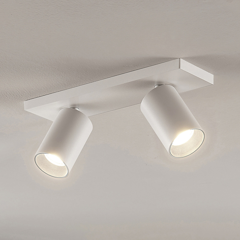 Spot Brinja, GU10, wit, 2-lamps