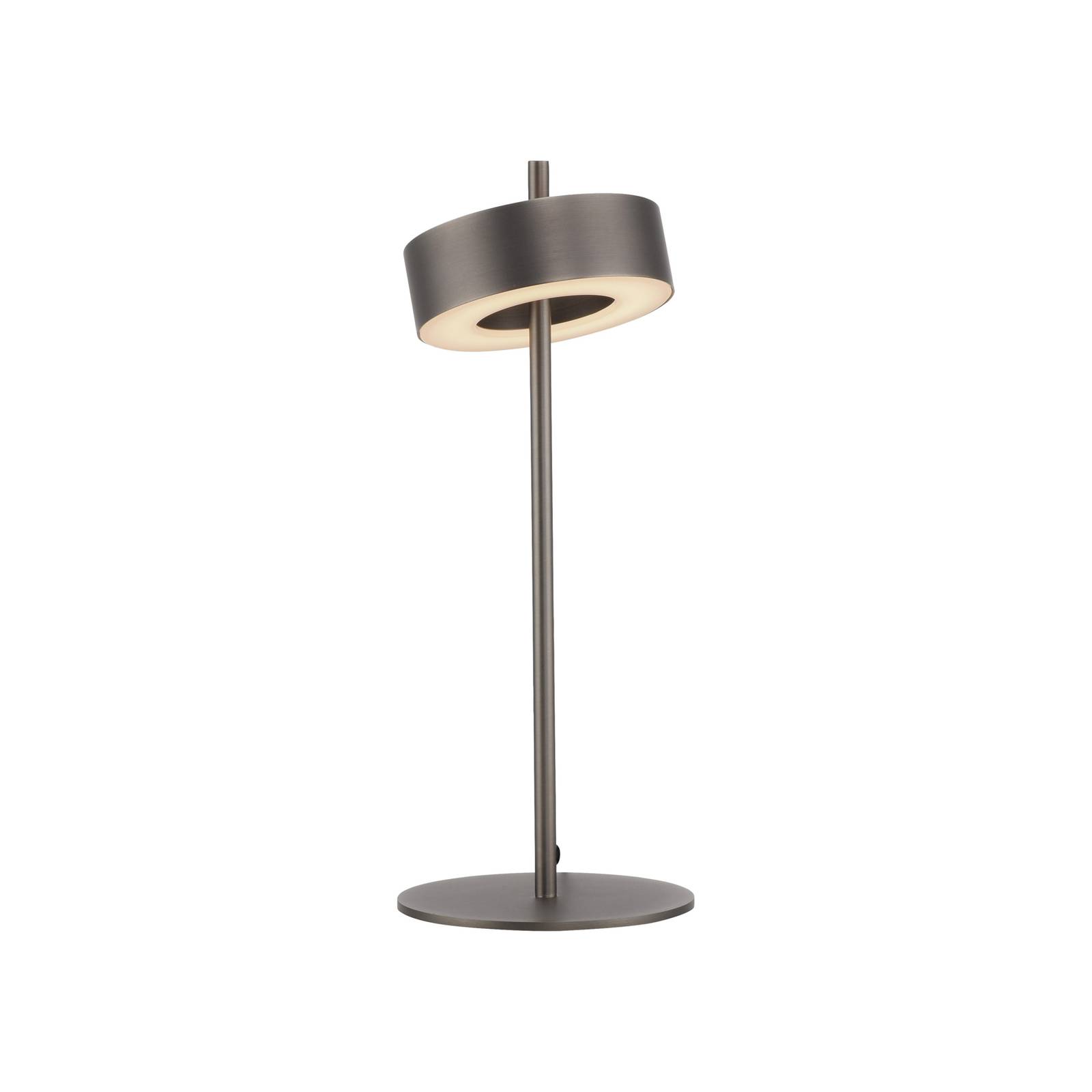 Paul Neuhaus Smart-LED-Tischlampe Q-Rotate dunkelbraun 40 cm