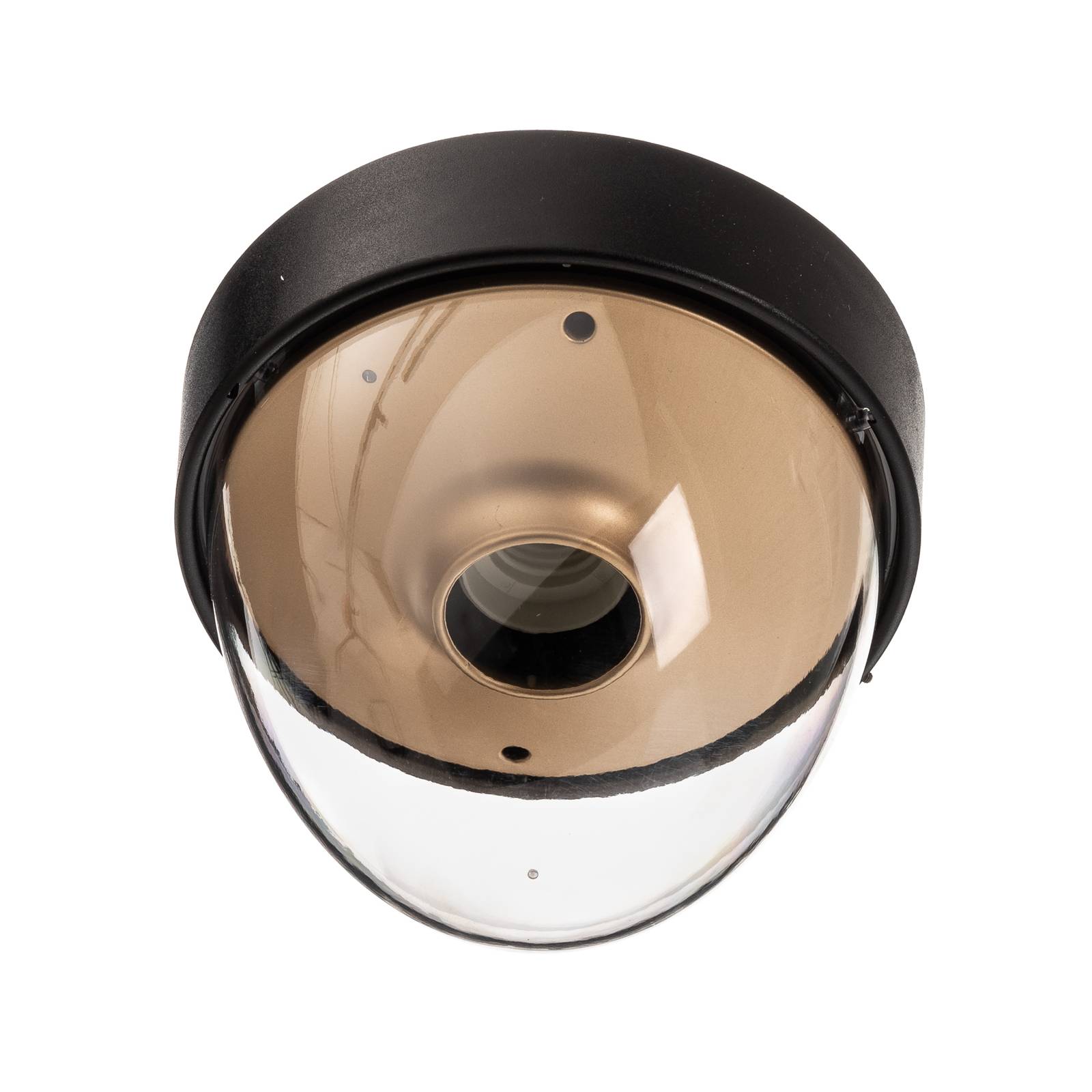 Lampa sufitowa Nook czarny/złoty z czujnikiem