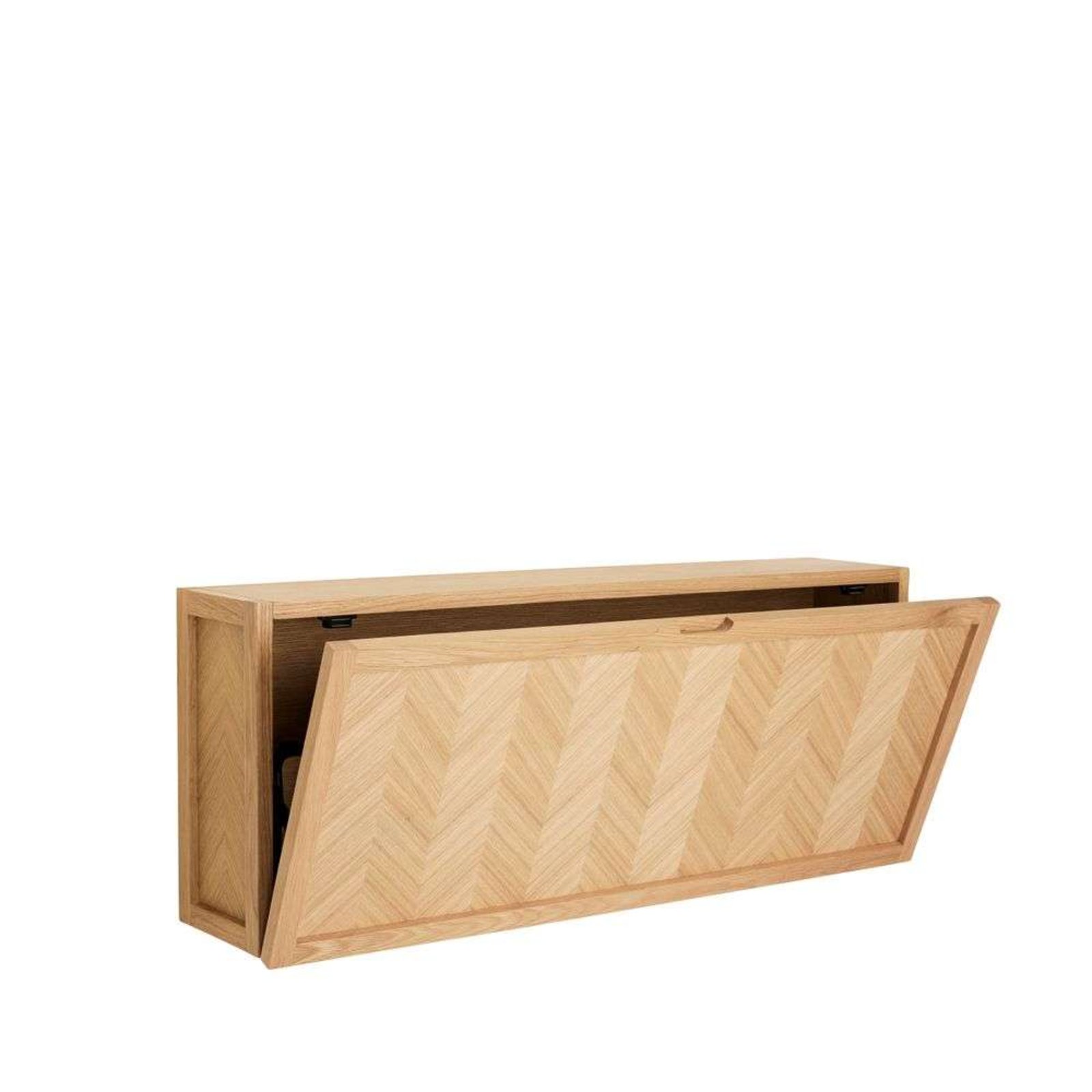 Herringbone Shoe Cabinet Large Natural - Hübsch