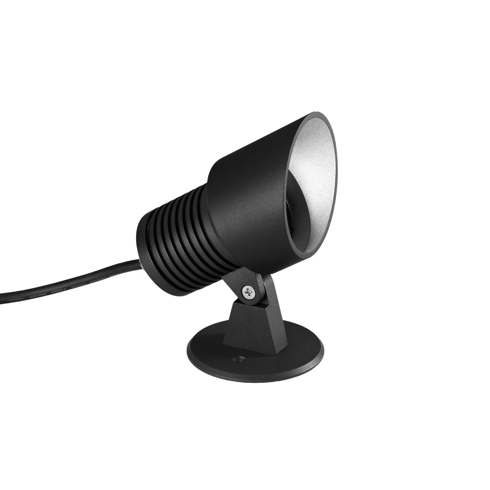 Egger DLS Projecteur d'extérieur Atlantis 75, noir, piquet de terre, aluminium