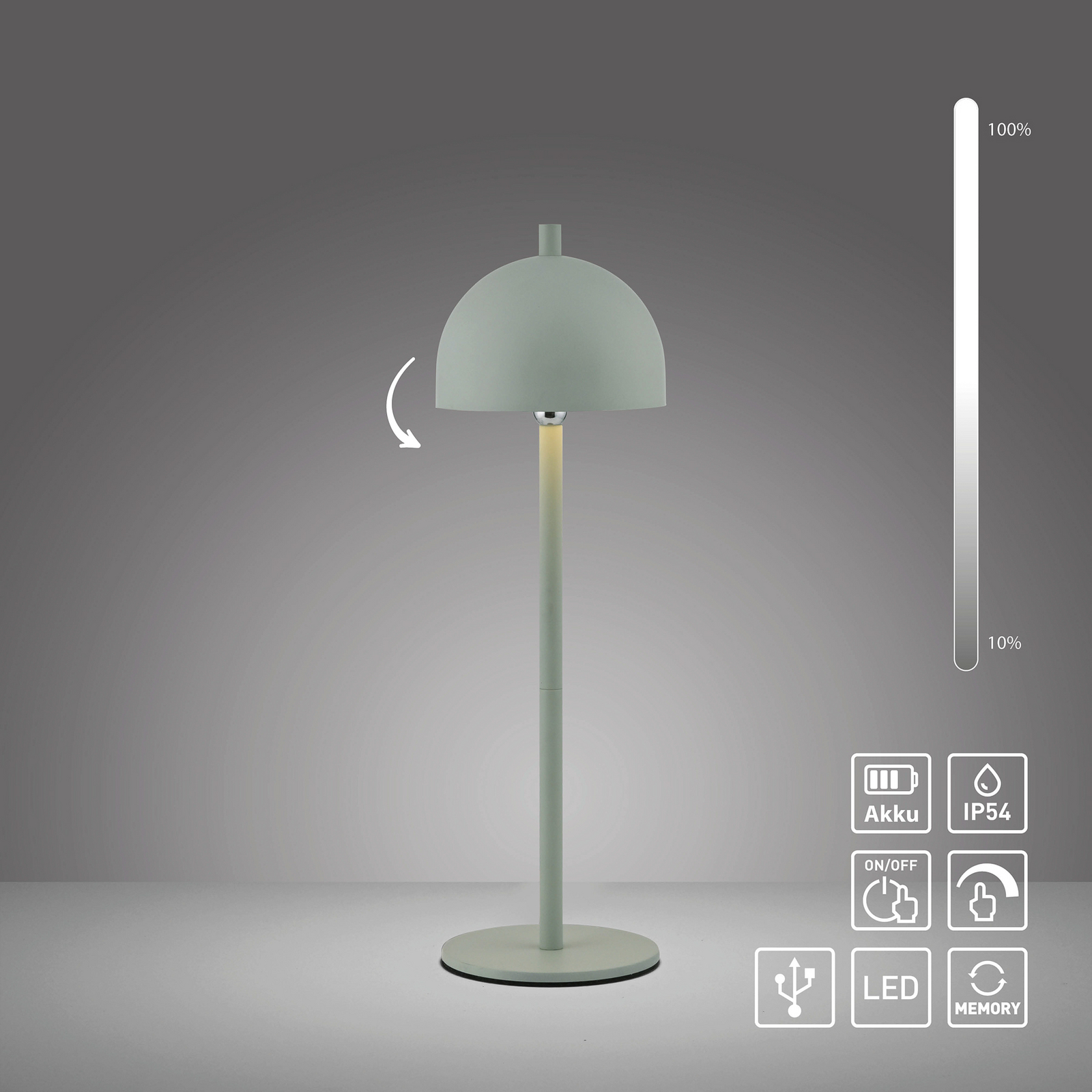 SCHÖNER WOHNEN lampe à poser LED rechargeable Bellies, réveil printanier SCHÖNER WOHNEN lampe à poser LED rechargeable Bellies, réveil printanier