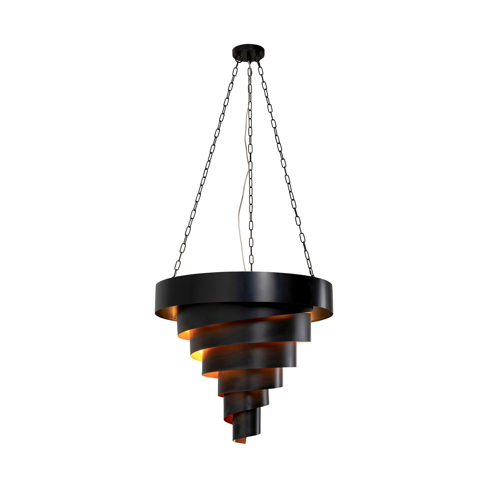 KARE Spiral Catch hanglamp in zwart