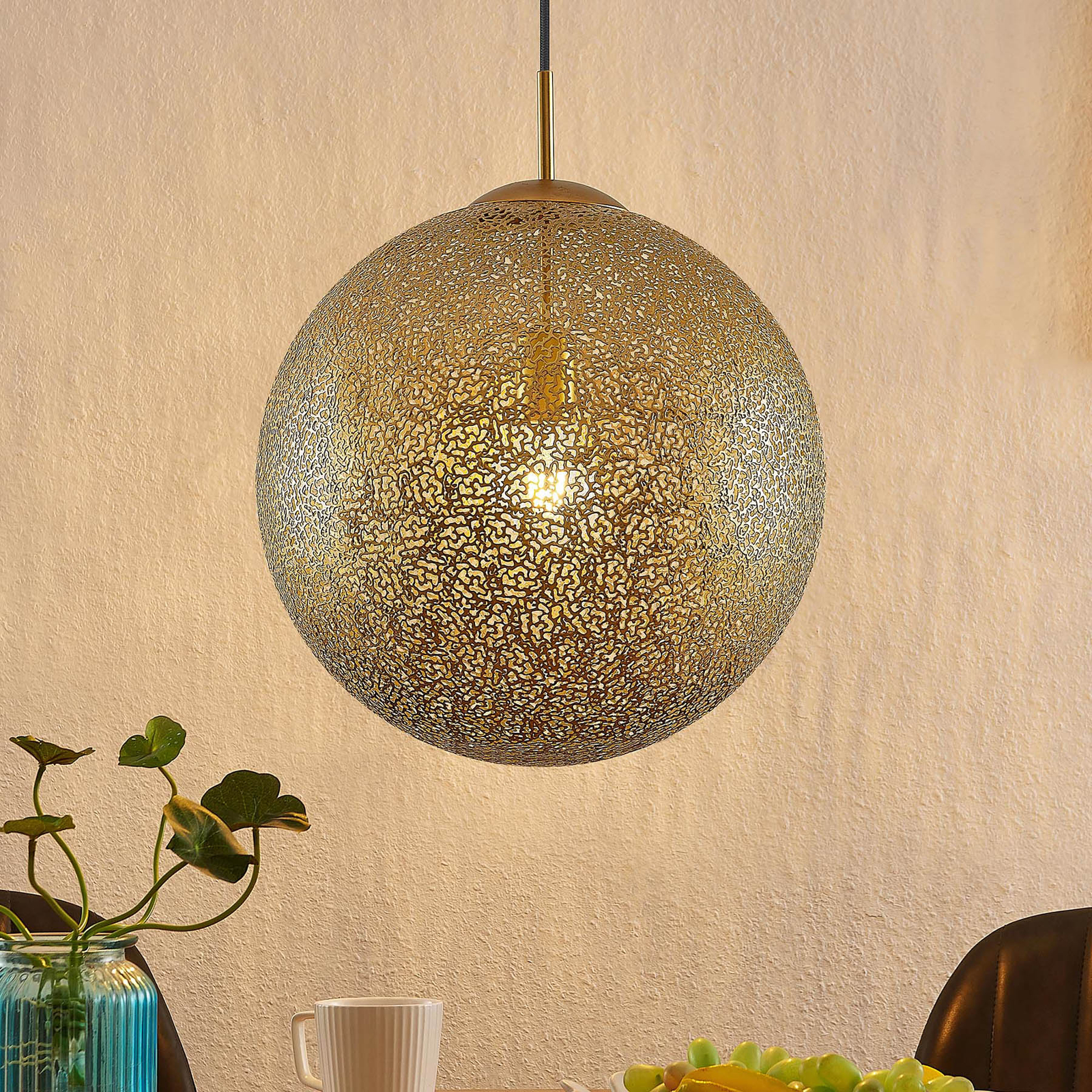 Lindby Caralina lámpara colgante, 1 luz, 40 cm