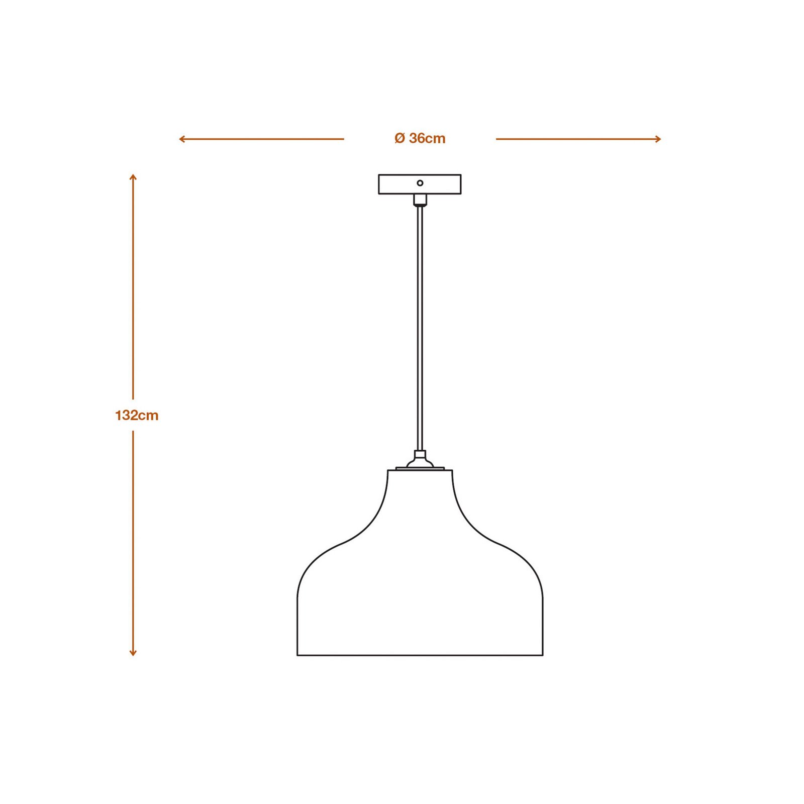 LEDVANCE Lampă suspendată cu pălărie Ø 36 cm maro carton ondulat - Camera de zi / sufragerie - maro negru - Hârtie / Carton