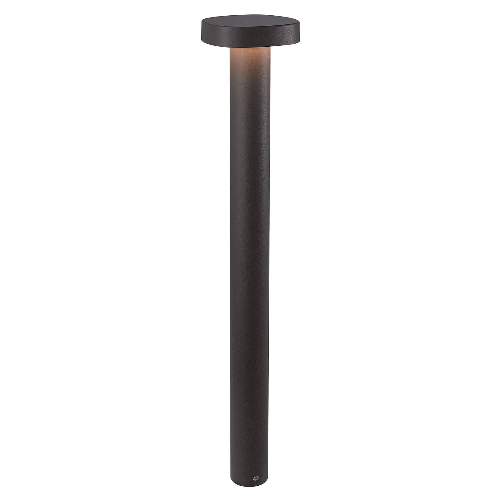Viokef Onda Sokkellamp buiten - modern - zwart - Aluminium - buiten sokkel - buitenlamp