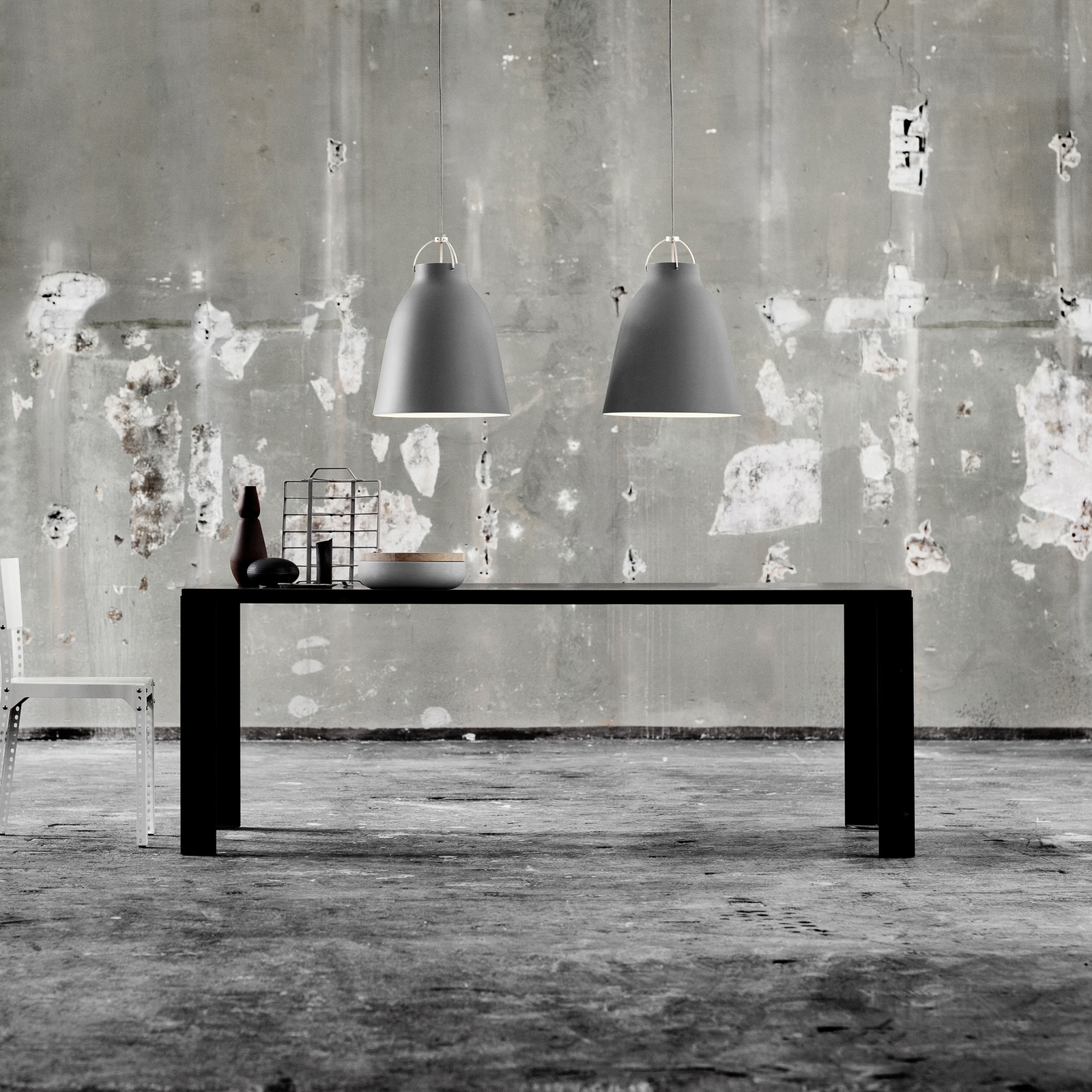 Caravaggio™ P3 Závěsná Lampa Matt Grey45 - Fritz Hansen