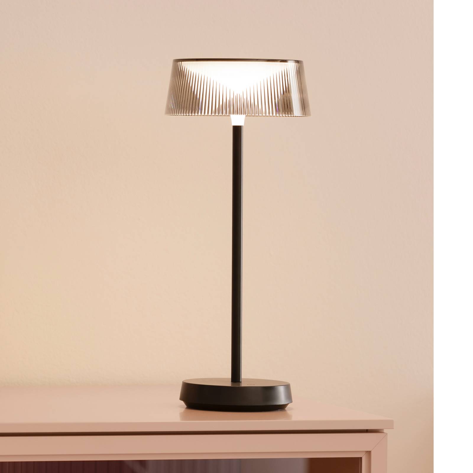 Schöner Wohnen Lampa stołowa LED Torre, IP44, ściemniana