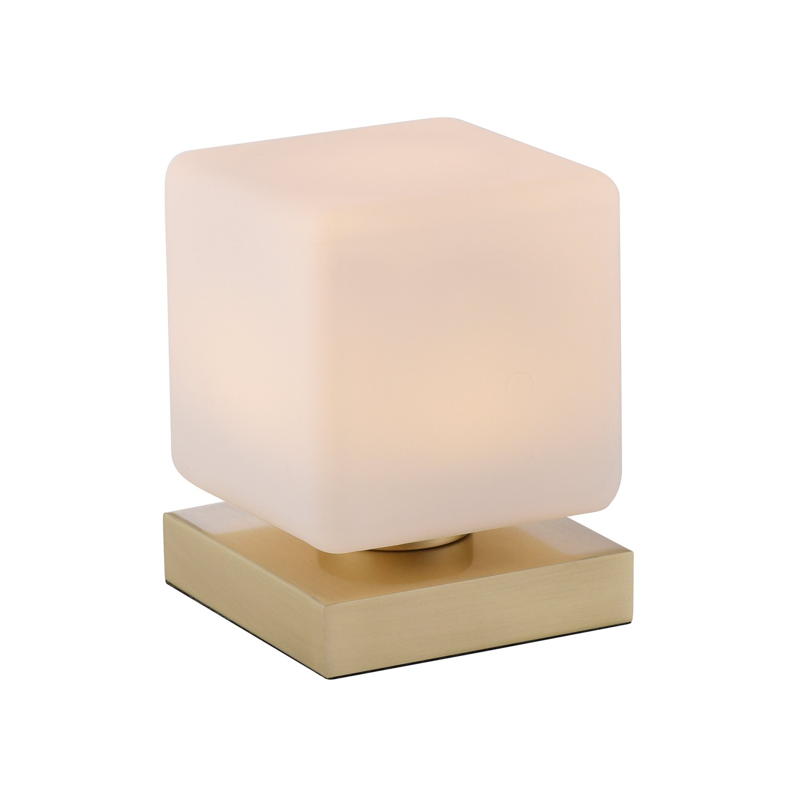 Paul Neuhaus LED table lamp Dadoa, glass, dimmable, 16 cm high