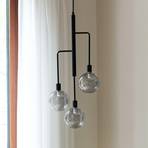 Dyberg Larsen Chester hanglamp, rookgrijs/zwart