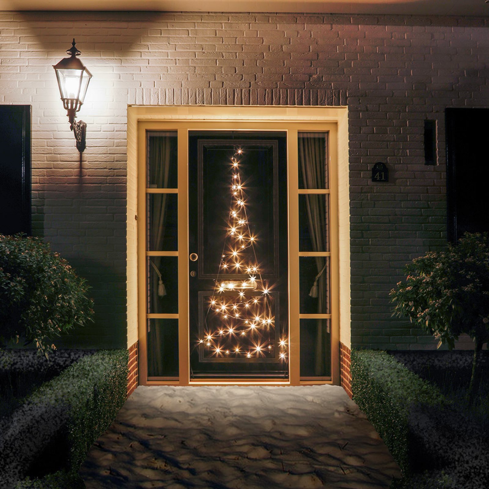 Silueta árbol de Navidad puerta Fairybell 120 LED