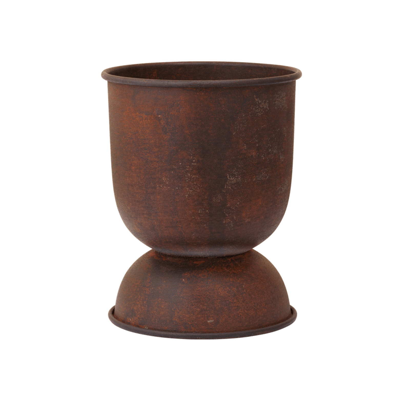 HOURGLASS Plant pot, iron rust colour, 30 cm - ferm LIVING