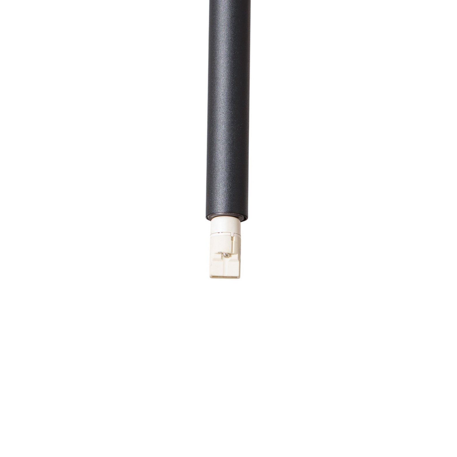 Lámpara colgante Piano, negra, Ø 2,5 cm, acero/plástico