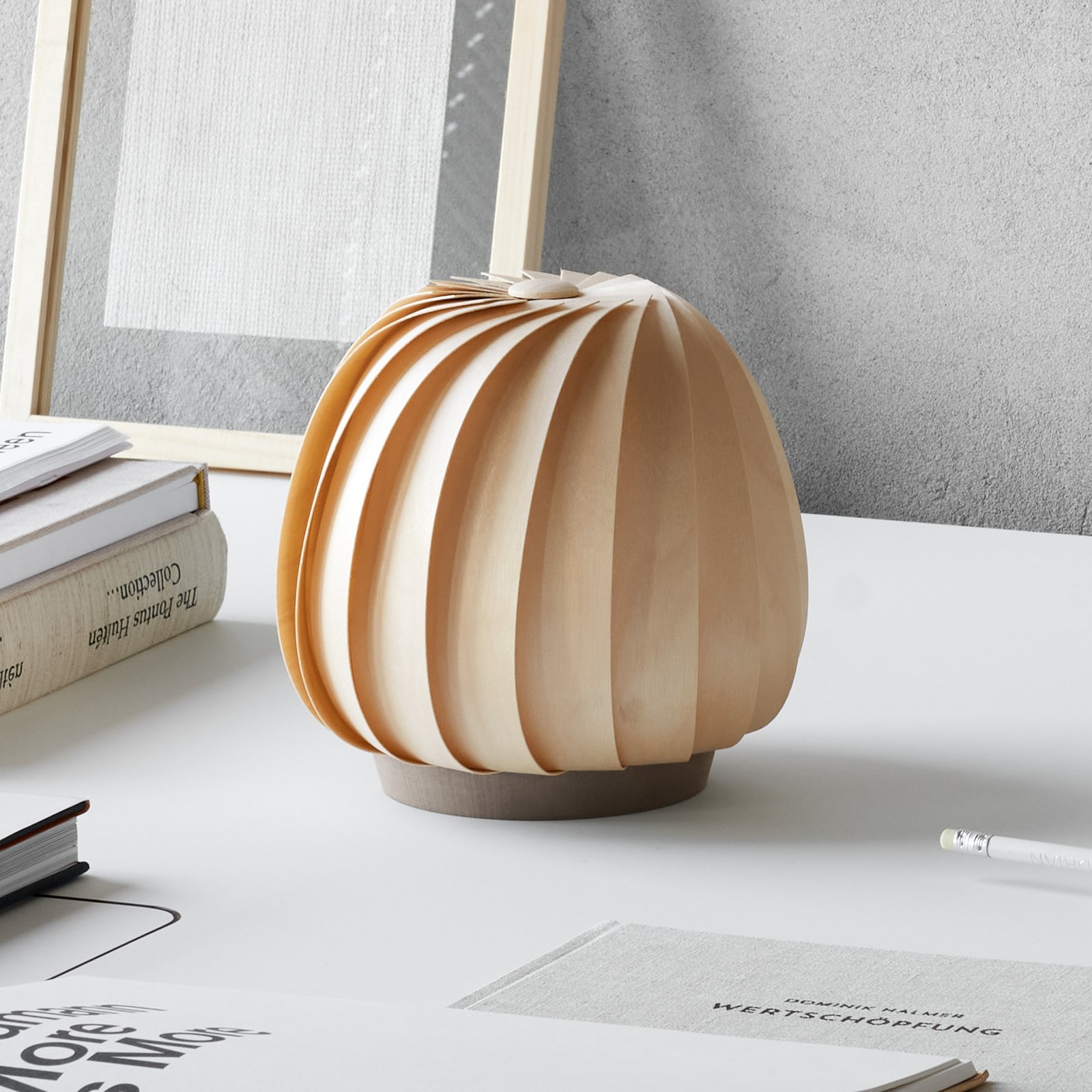 ST906 Tischleuchte, 20 cm, Holz - Tom Rossau