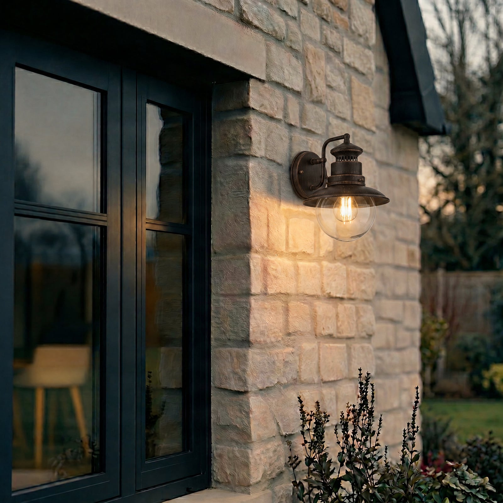 Lindby buitenwandlamp Eddie, roestkleurig, metaal, IP44, E27 Lindby buitenwandlamp Eddie, roestkleurig, metaal, IP44, E27