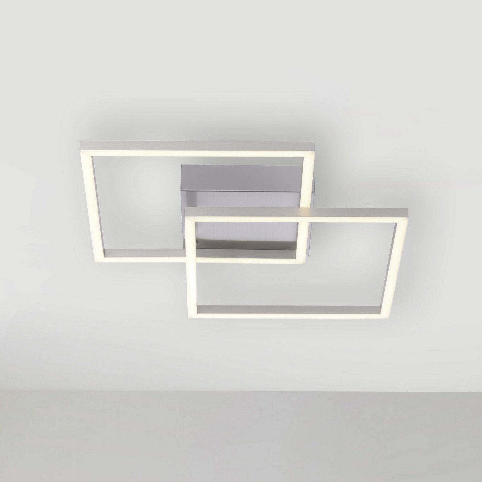 JUST LIGHT. Plafonieră cu LED Iven oțel 359x359cm - Camera de zi / sufragerie - modern - Metal