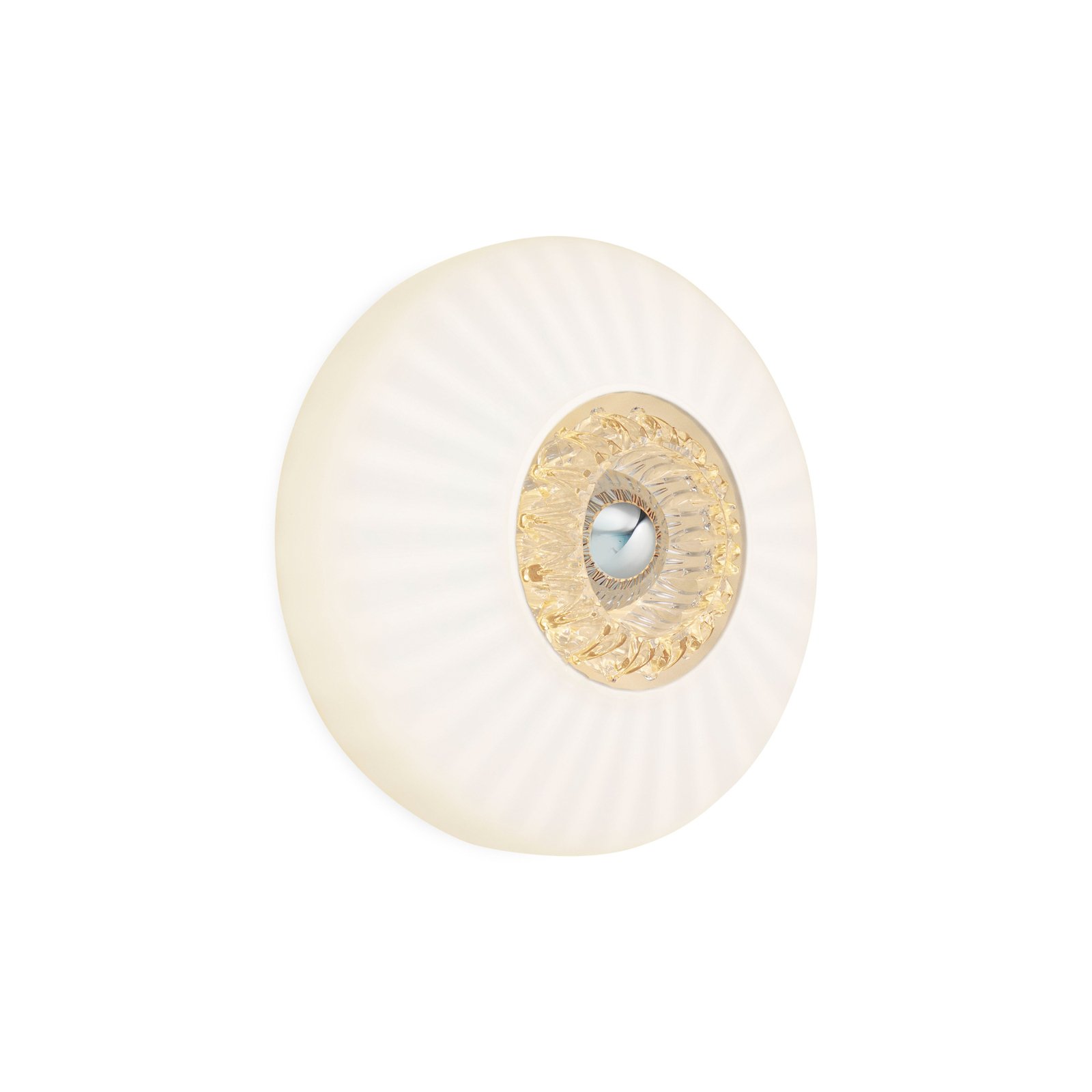 Væglampe New Wave Optic XL, opalhvid, øjeæble, stikprop