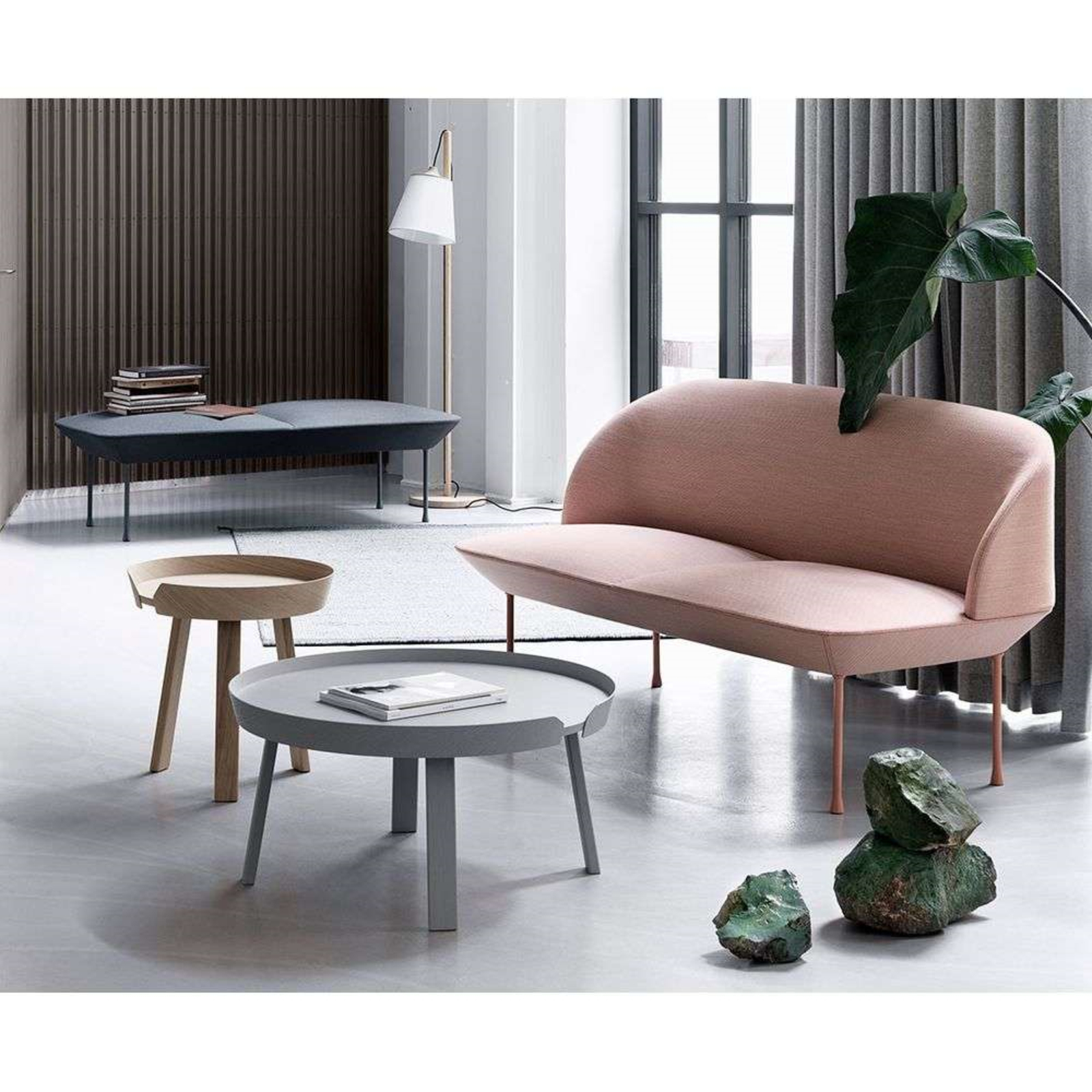 Around Coffee Table Small Dusty Green - Muuto