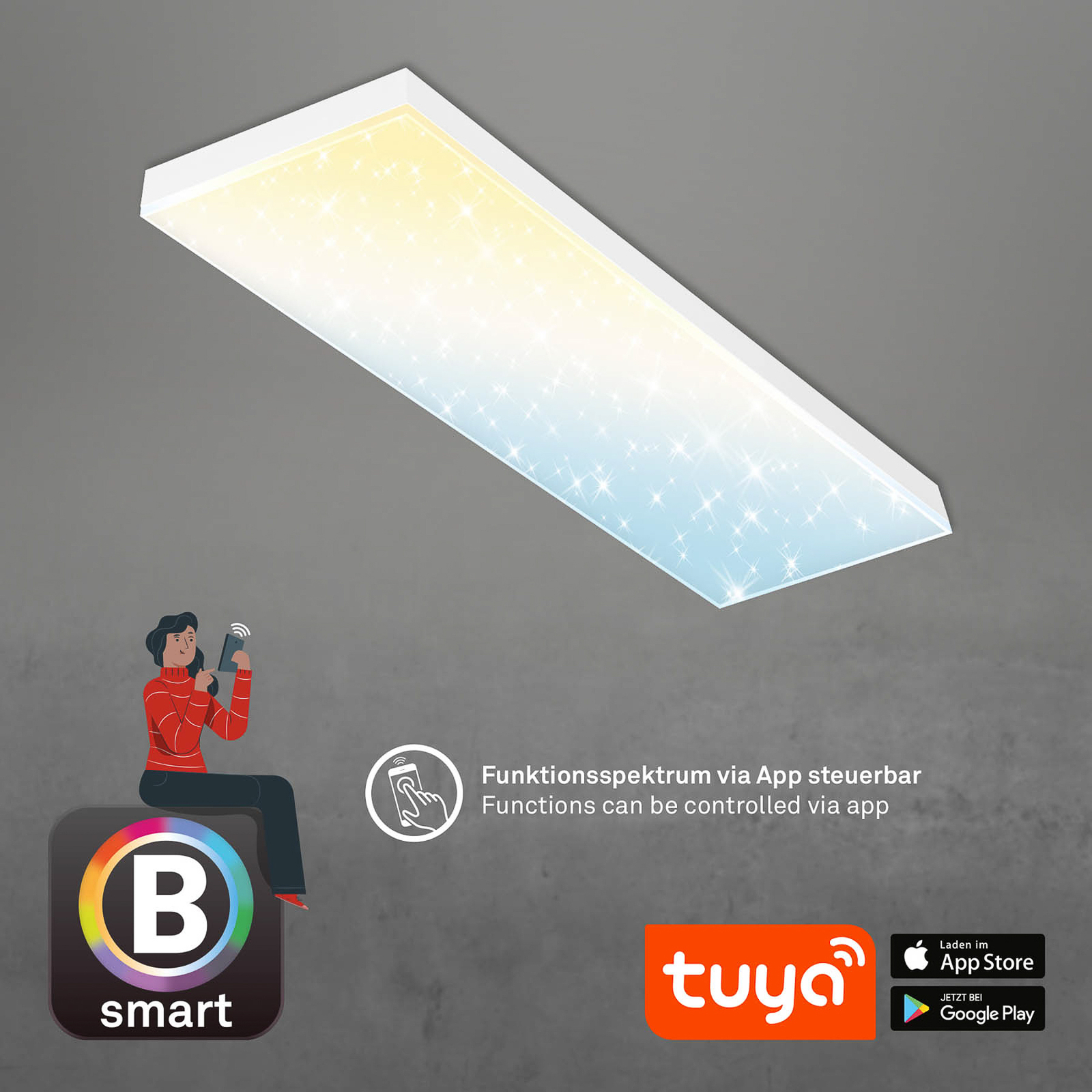 LED paneel Frameless SL WiFi Bluetooth 100x25cm