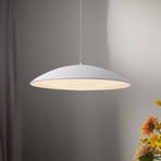LED viseća svjetiljka LENTE, bijela, Ø 50 cm, metal, s prigušivačem