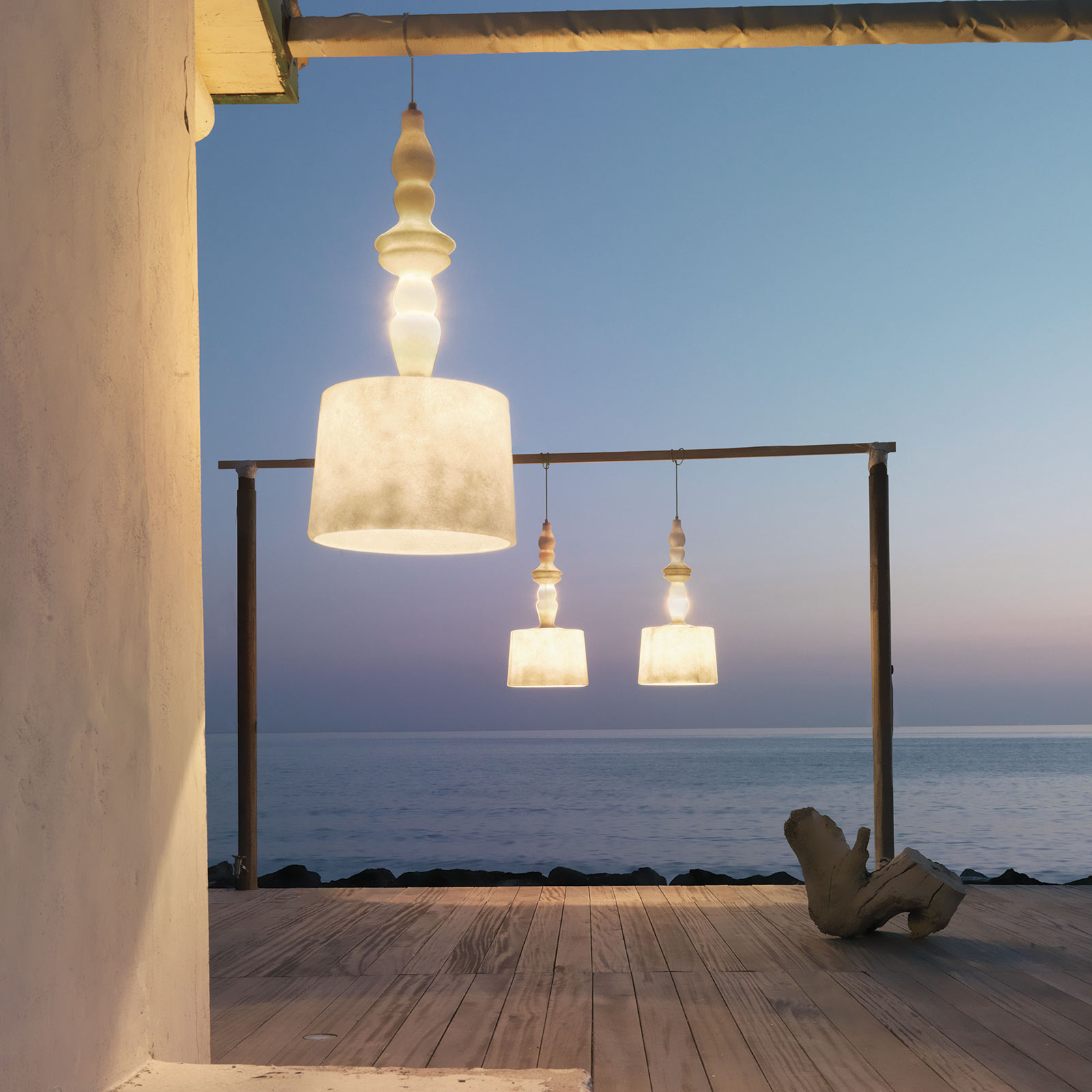 Karman Alibabig LED outdoor hanging light, Ø 50 cm