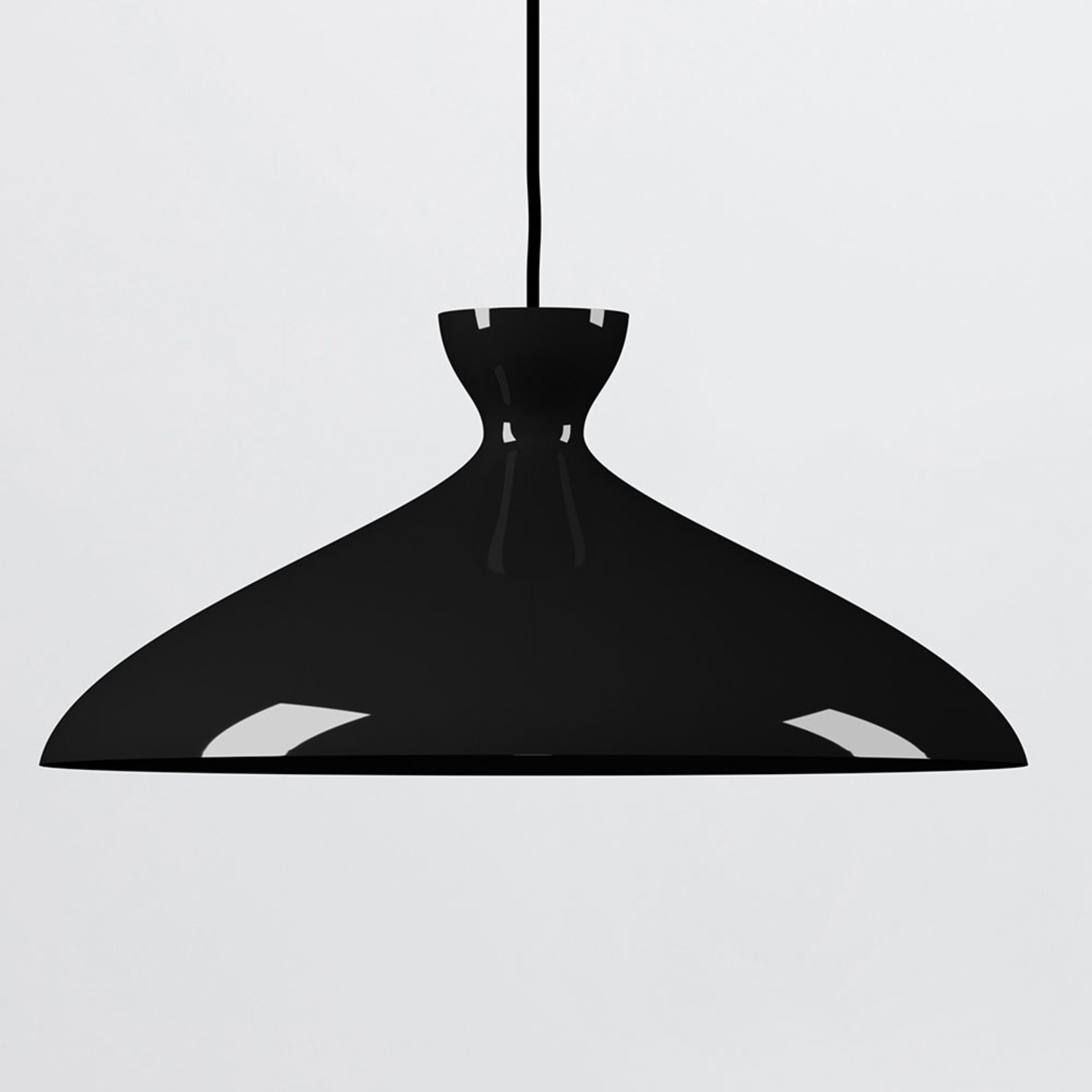 Nyta Pretty wide colgante 3m, negro brillante