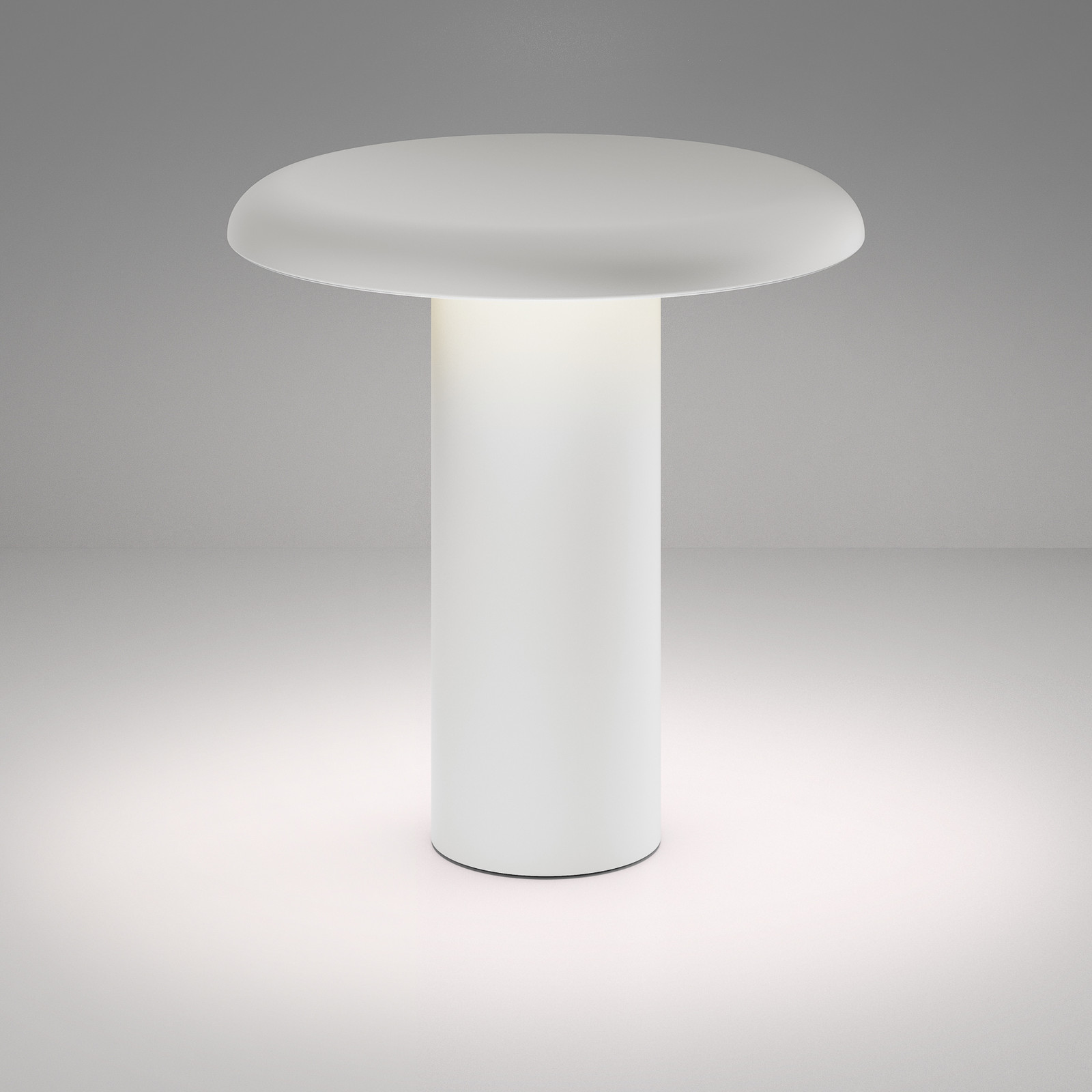 Lampă de masă cu LED Artemide Takku cu baterie reîncărcabilă alb