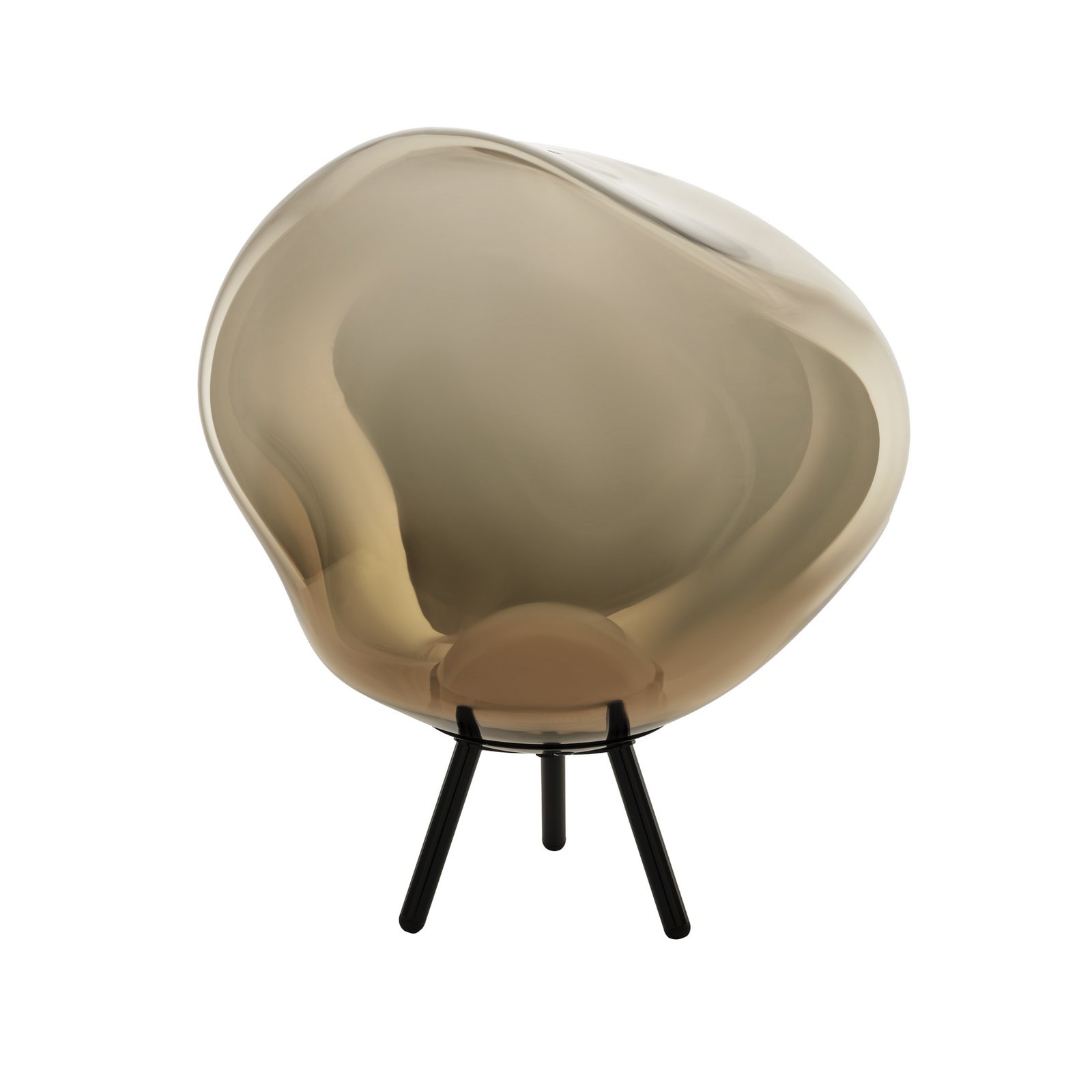 Tom Dixon Lâmpada LED recarregável para terraço Melt grande, dourada