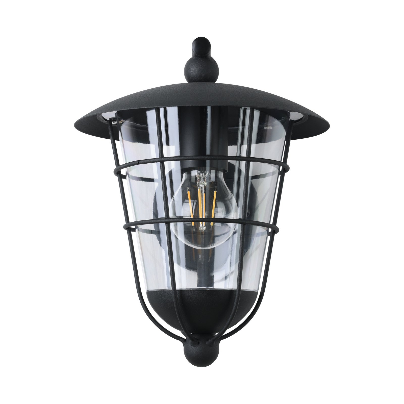 Venkovní nástěnné světlo Pulfero, černá, dolů