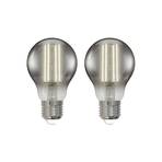 LUUMR Smart LED Filament, 2er, grau, E27, A60, 4,9W, Tuya