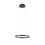 Candeeiro suspenso LED Ritus, Ø 39,3cm, antracite