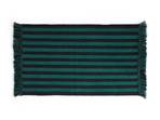 Stripes and Stripes Wool Rug 95x52 Green - HAY