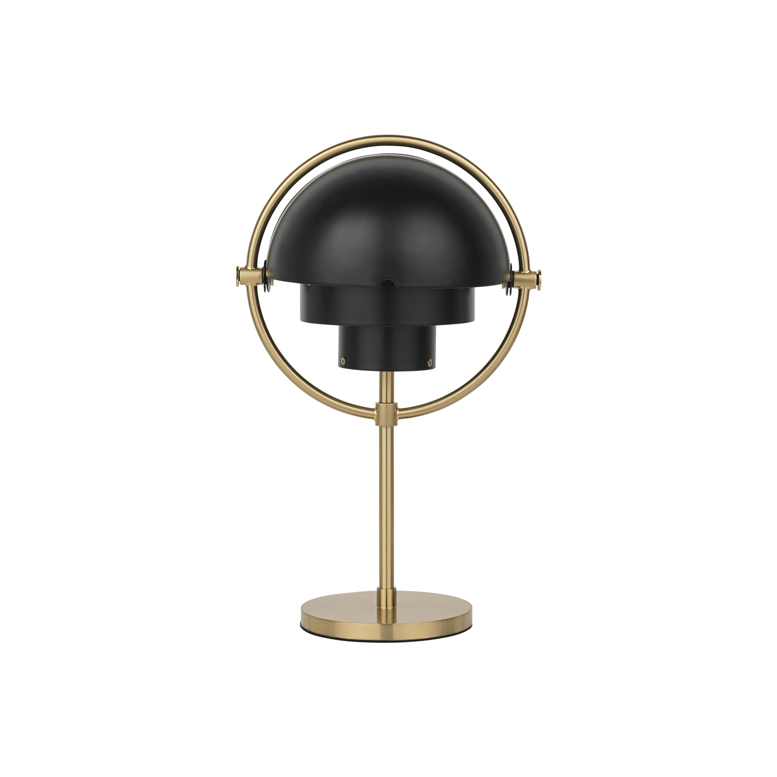GUBI oppladbar bordlampe Multi-Lite høyde 30 cm messing/svart