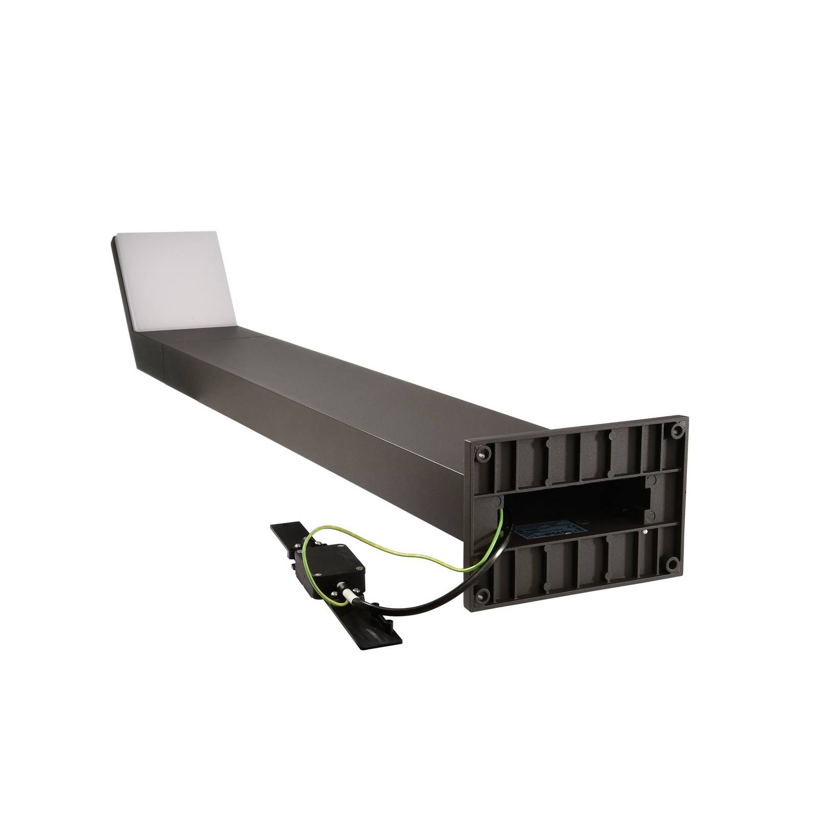Słupek oświetleniowy LED Tucanae, szary, wysokość 100 cm, IP65, metalowy