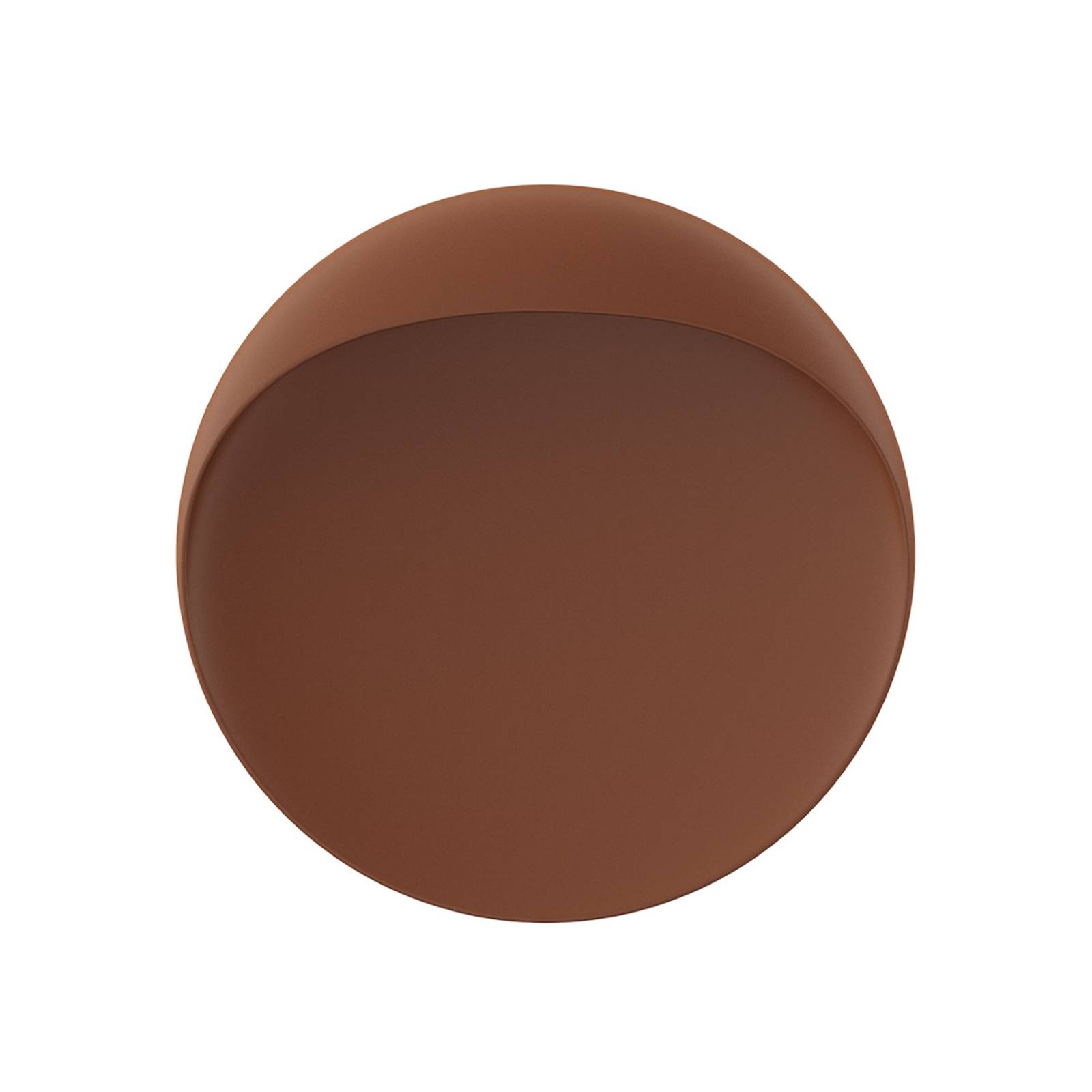 Louis Poulsen LED-Wandlampe Flindt, corten, 3.000 K, Ø 20 cm
