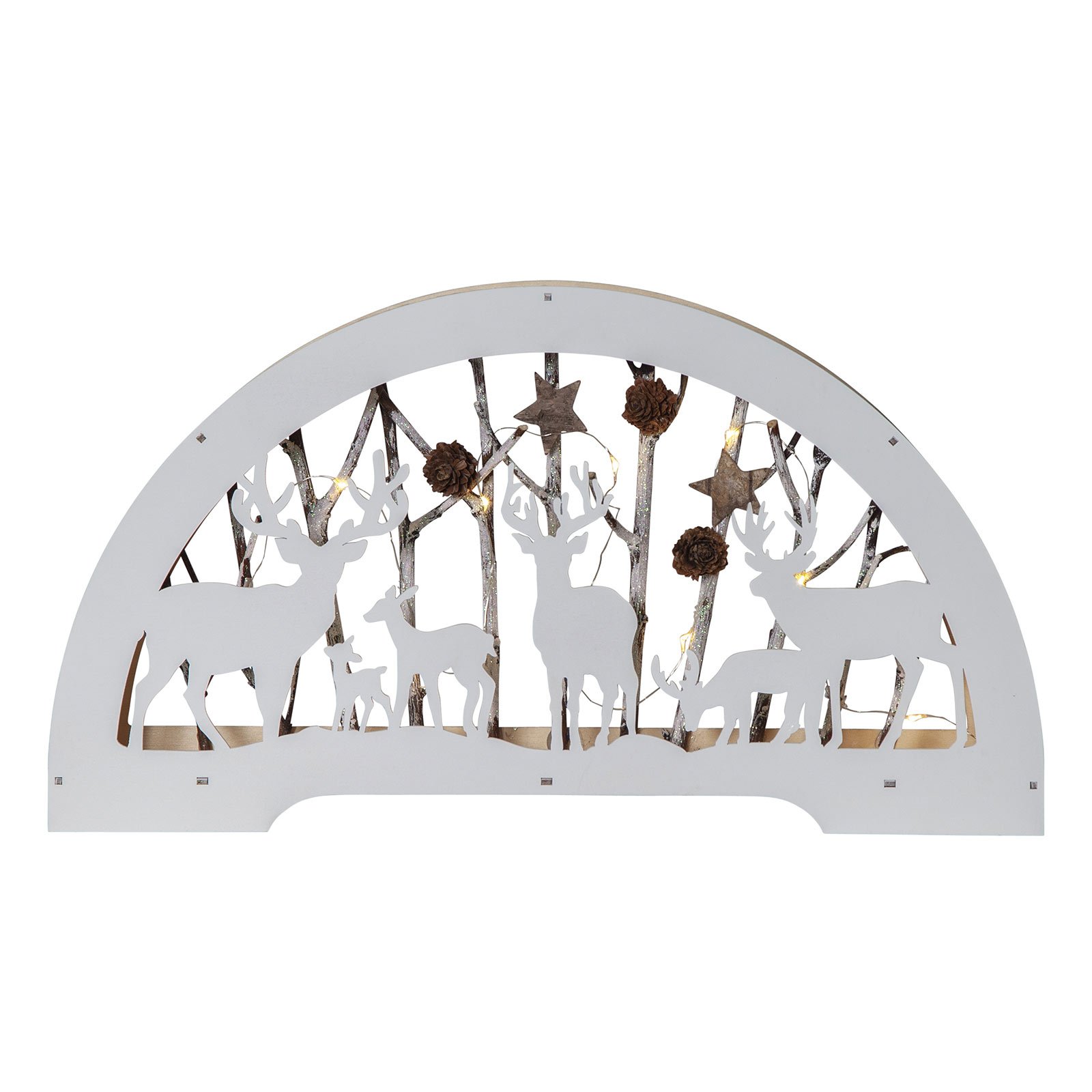 Arc lumineux LED Faune blanc