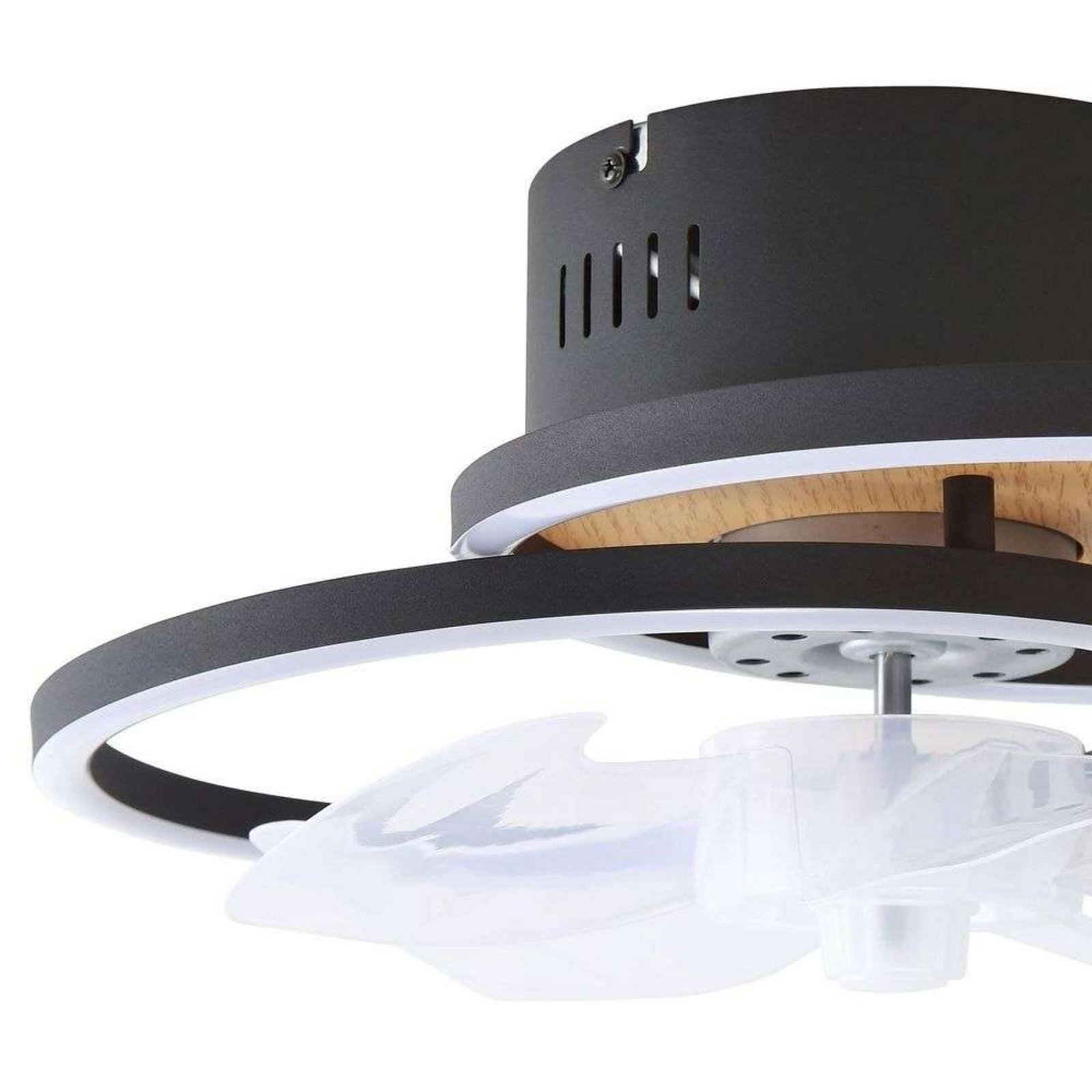 Lomana LED Ventilatore a soffitto CCT Nero - Lindby