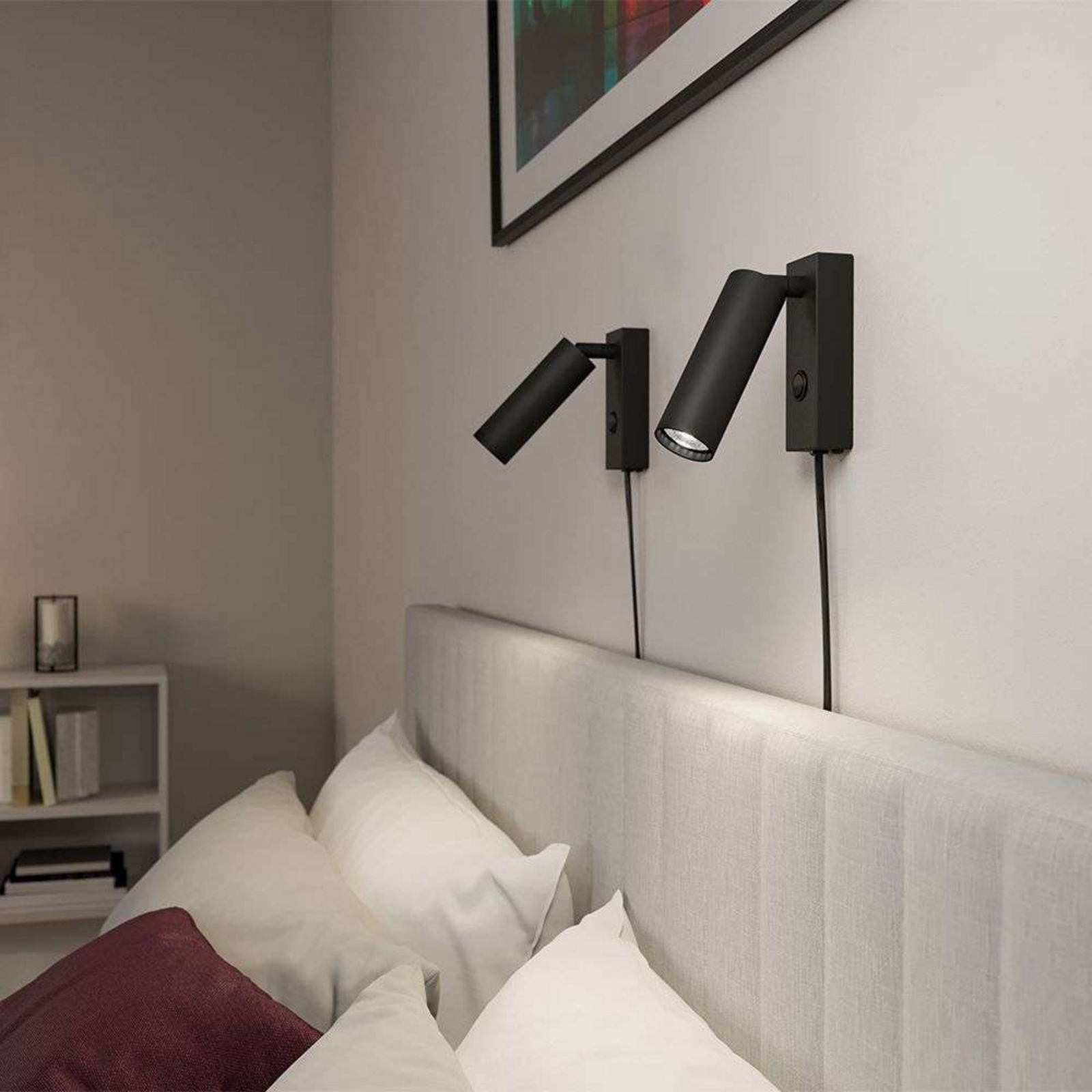 Pipeline Aplique de Pared Matt Black - Herstal