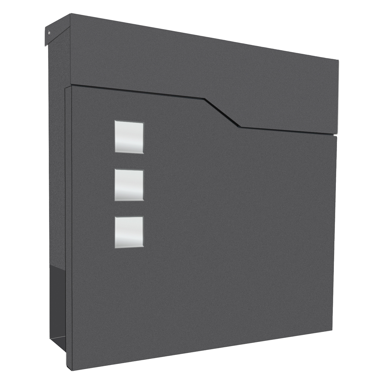 Wall-mounted letterbox 3039, newspaper compartment